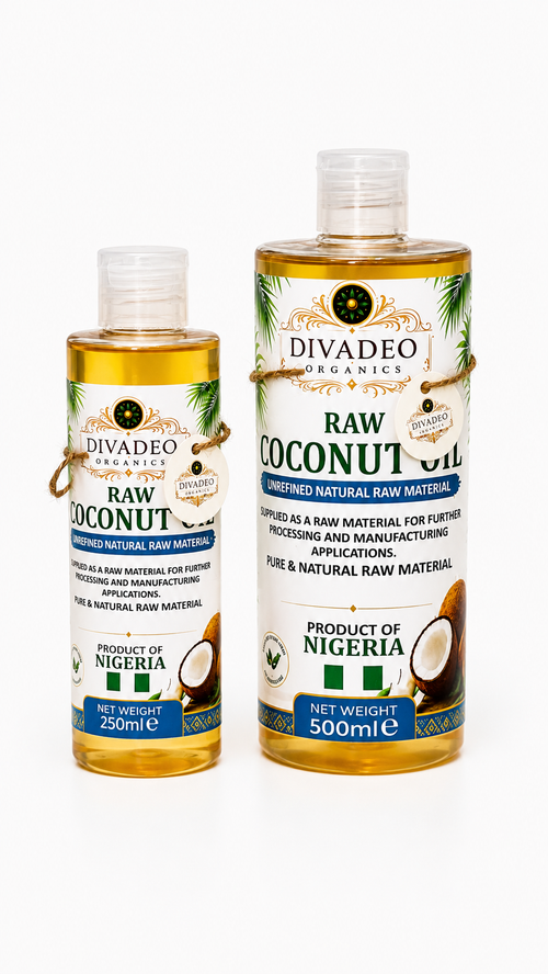 Raw Authentic Badagry Nigerian Coconut Oil | 100% Pure & Unrefined | DivaDeo Organics