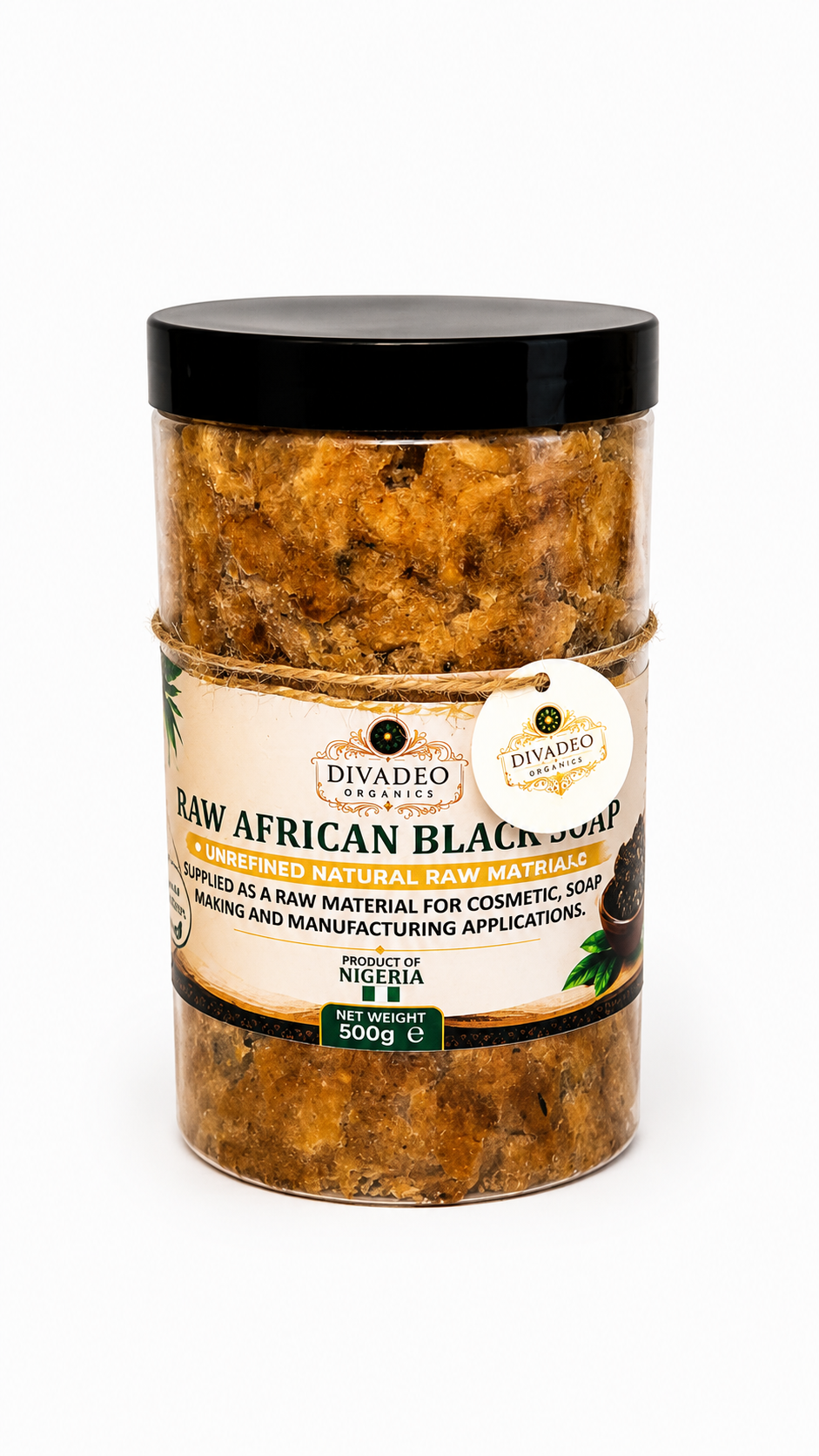 Raw African Black Soap | 100% Traditional & Natural | DivaDeo Organics