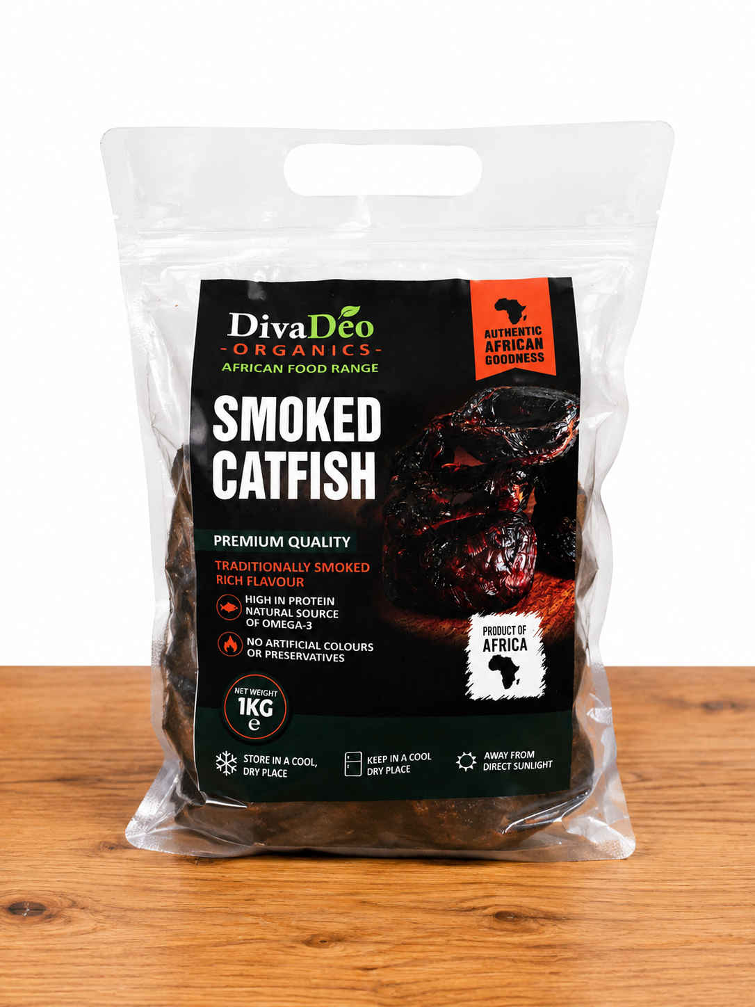 🐟 Smoked Catfish – 1kg