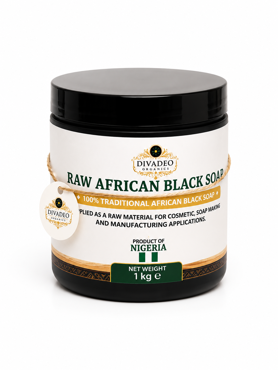 Raw African Black Soap | 100% Traditional & Natural | DivaDeo Organics