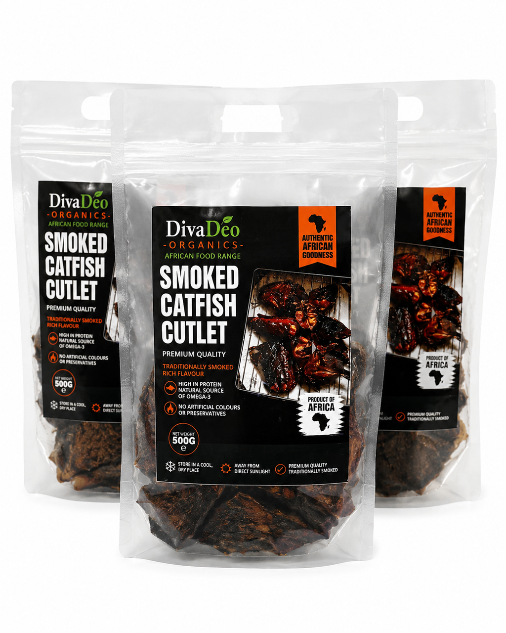 🐟 Smoked Catfish – 250g 4-6Pieces