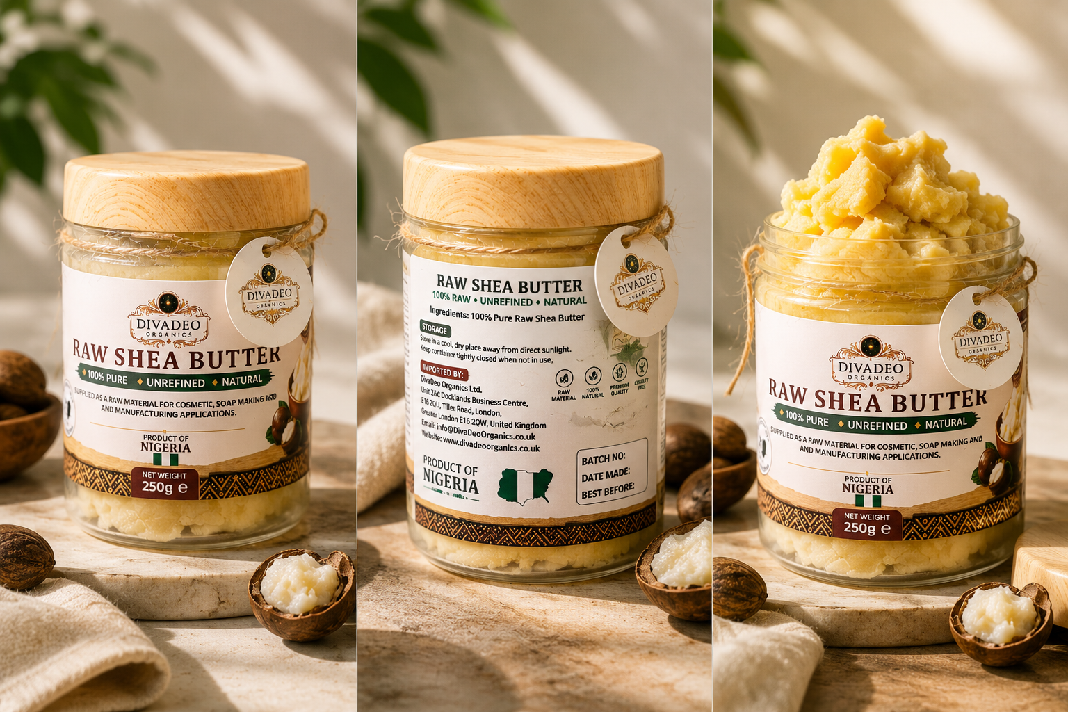 Raw African Shea Butter | 100% Pure & Unrefined | DivaDeo Organics