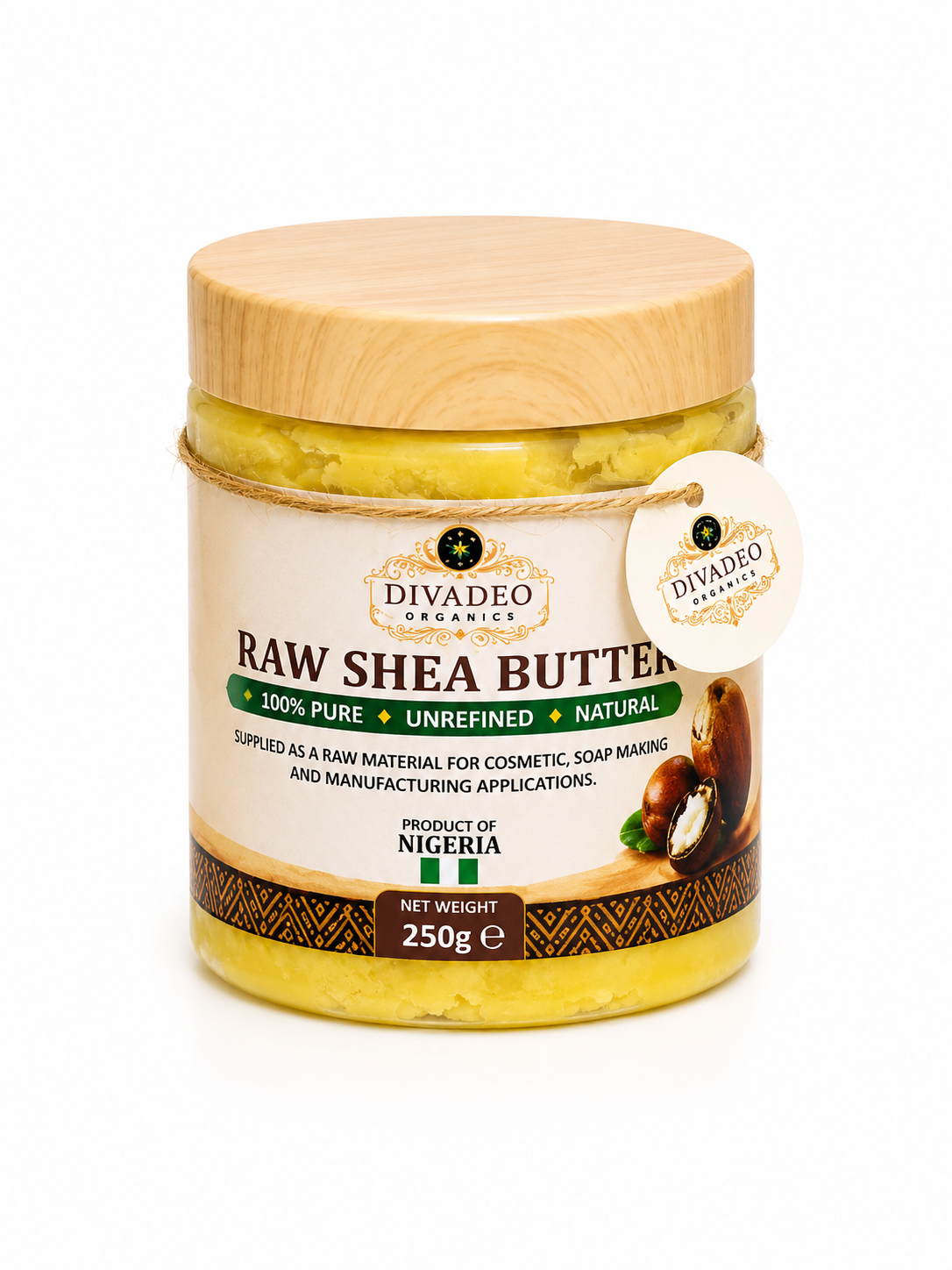 Raw African Shea Butter | 100% Pure & Unrefined | DivaDeo Organics